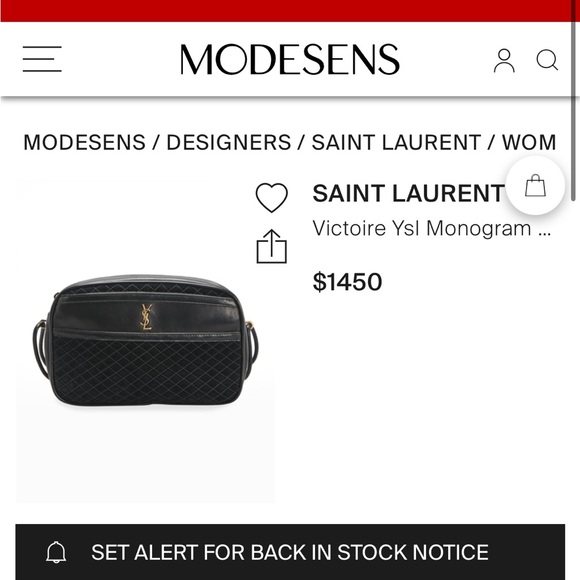 Yves Saint Laurent Victoire Camera Bag - Picture 15 of 15